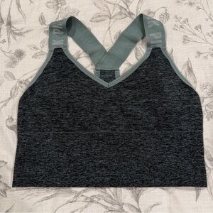PINK Victoria's Secret Gray Sage Green Sports Bra